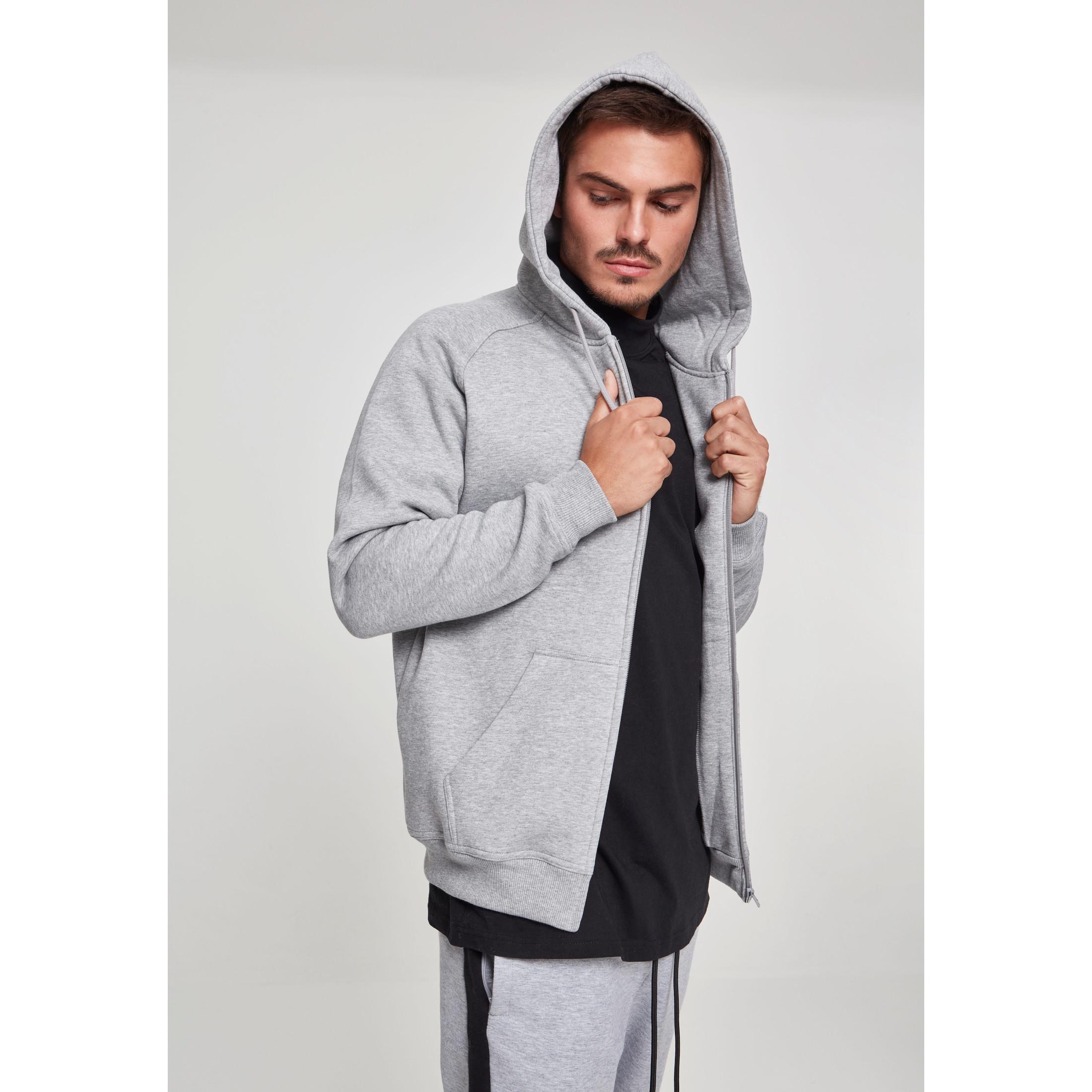 URBAN CLASSICS  weathirt à capuche grande taille urban claic zip 2.0 