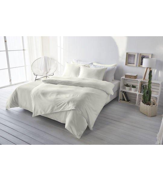 Living Home Uni Satin Set de linge de lit  