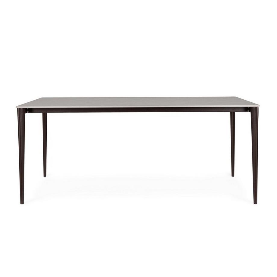mutoni Table de salle à manger Reija 180x90 rouille-gris clair  