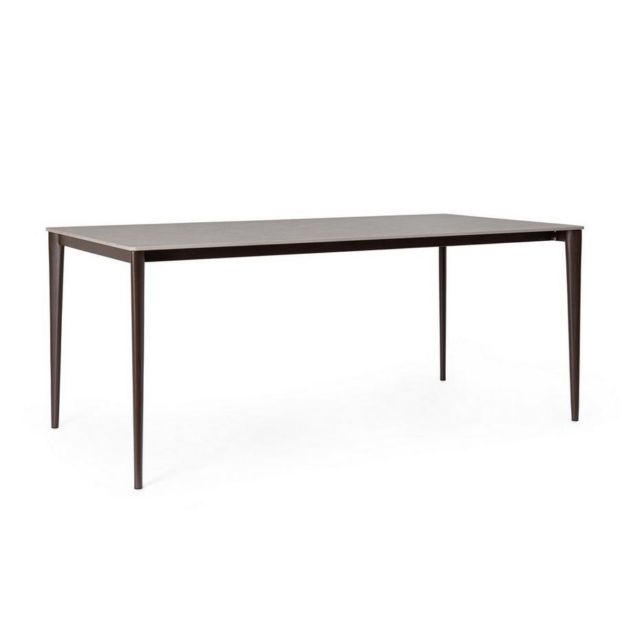mutoni Table de salle à manger Reija 180x90 rouille-gris clair  