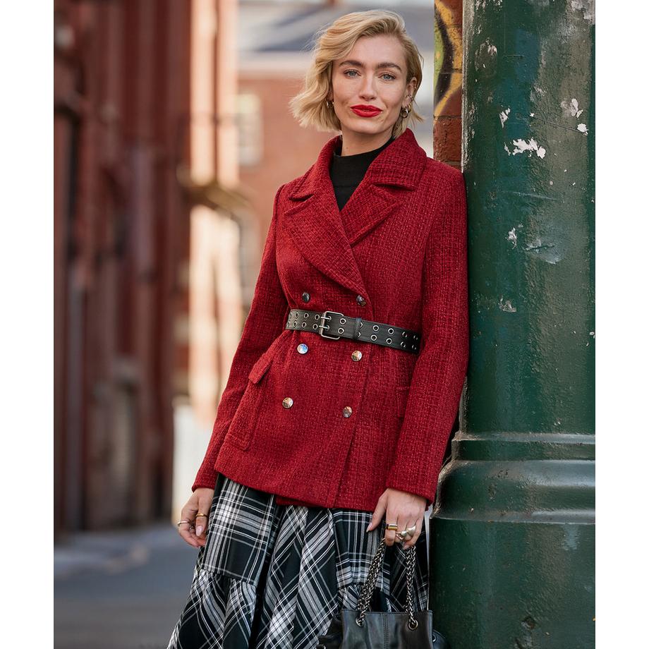 Joe Browns Cappotto in Tweed Cinturato Mabel  