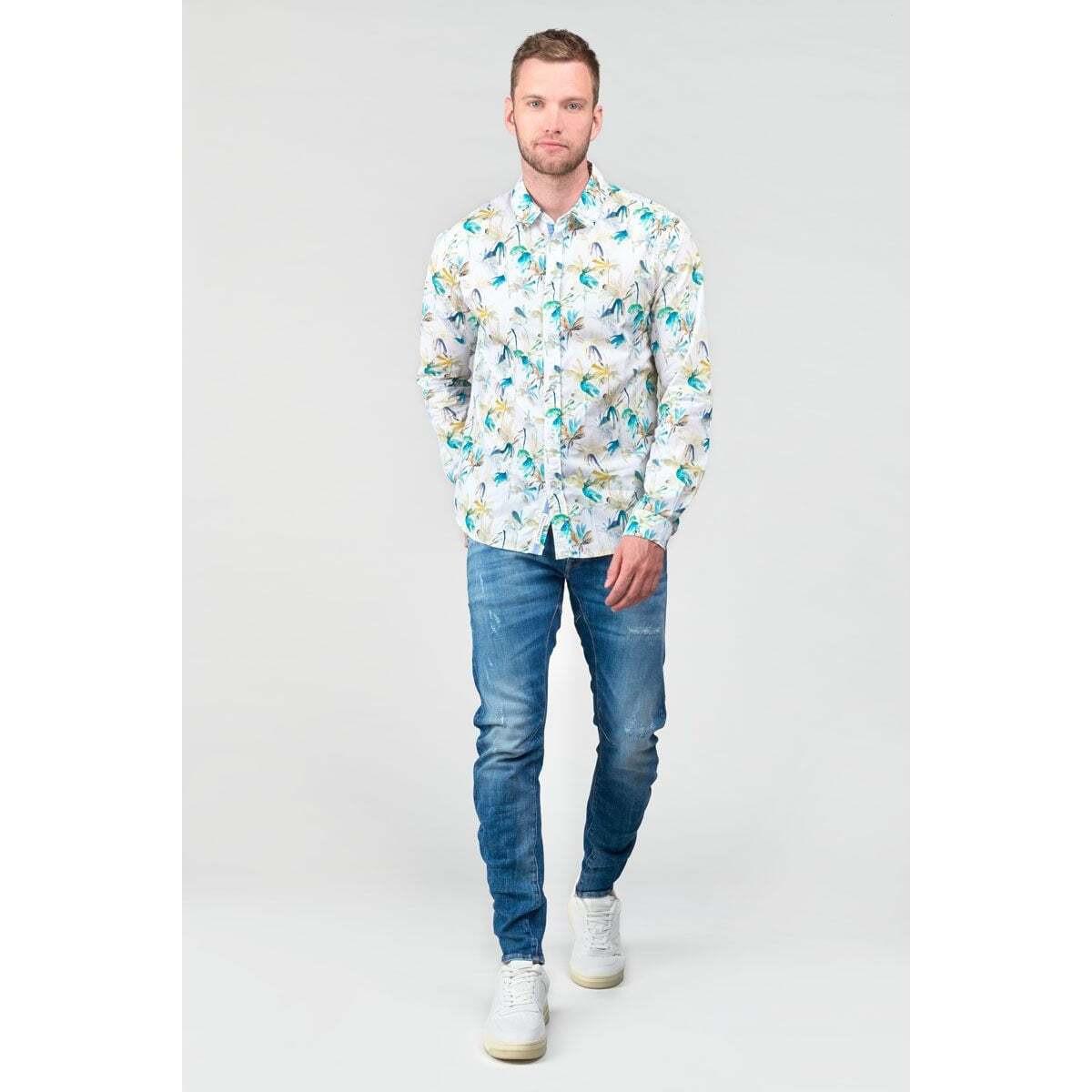 le temps des cerises Orel Fantasia Floreale Camicia Casual Maniche Lunghe  