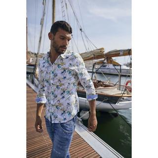 le temps des cerises Orel Fantasia Floreale Camicia Casual Maniche Lunghe  