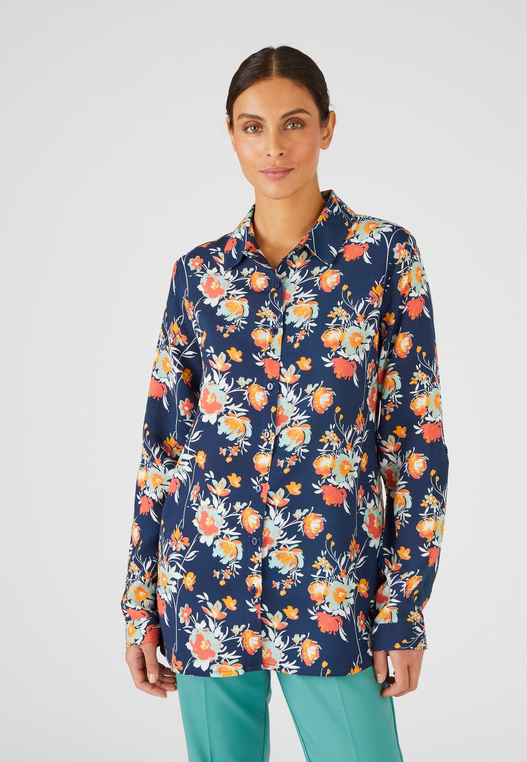 Damart  Chemisier imprimé fleurs en pure viscose, 