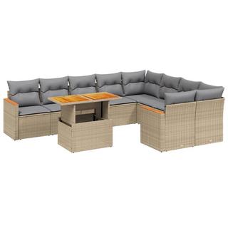 VidaXL set divano da giardino Polirattan  