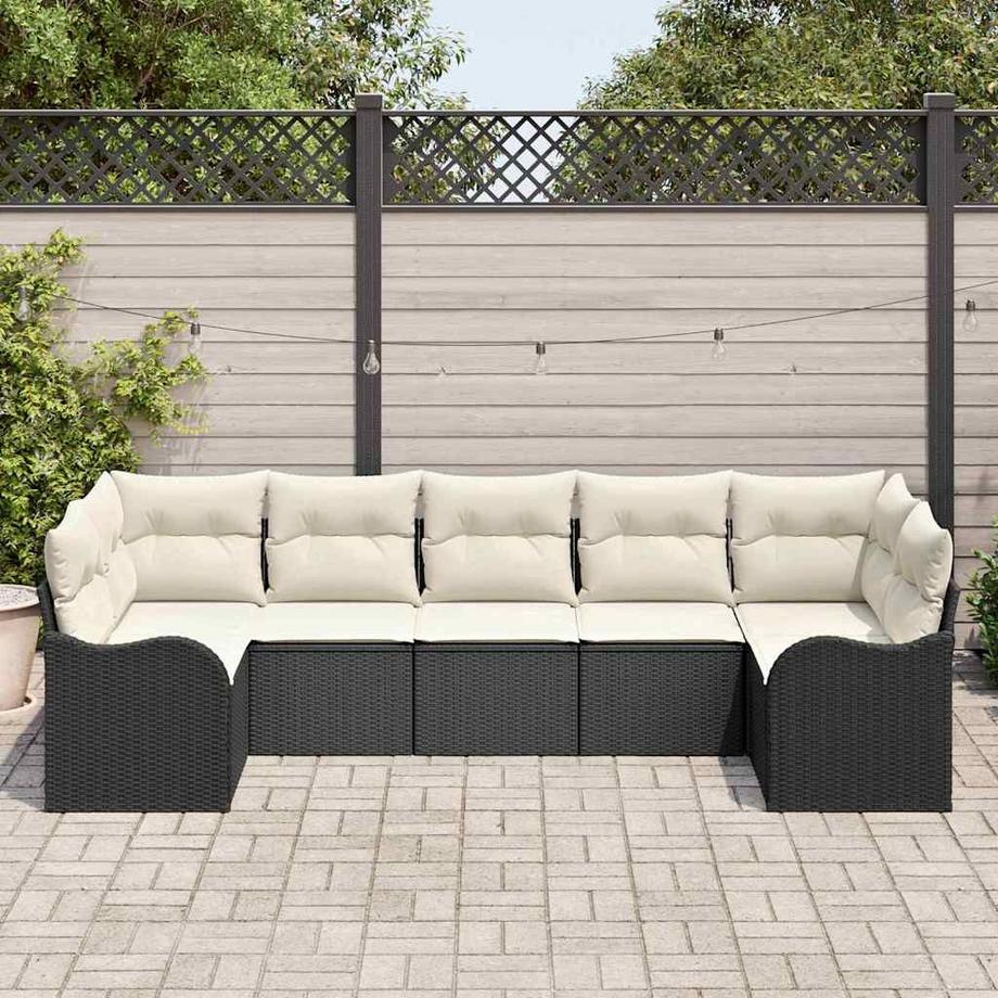 VidaXL Set Divano da Giardino Polyrattan  