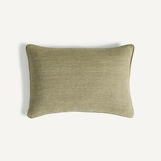 AM.PM Housse de coussin Serge en lin tissage sergé  