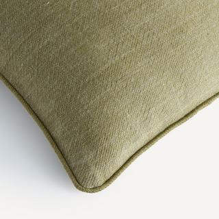AM.PM Housse de coussin Serge en lin tissage sergé  