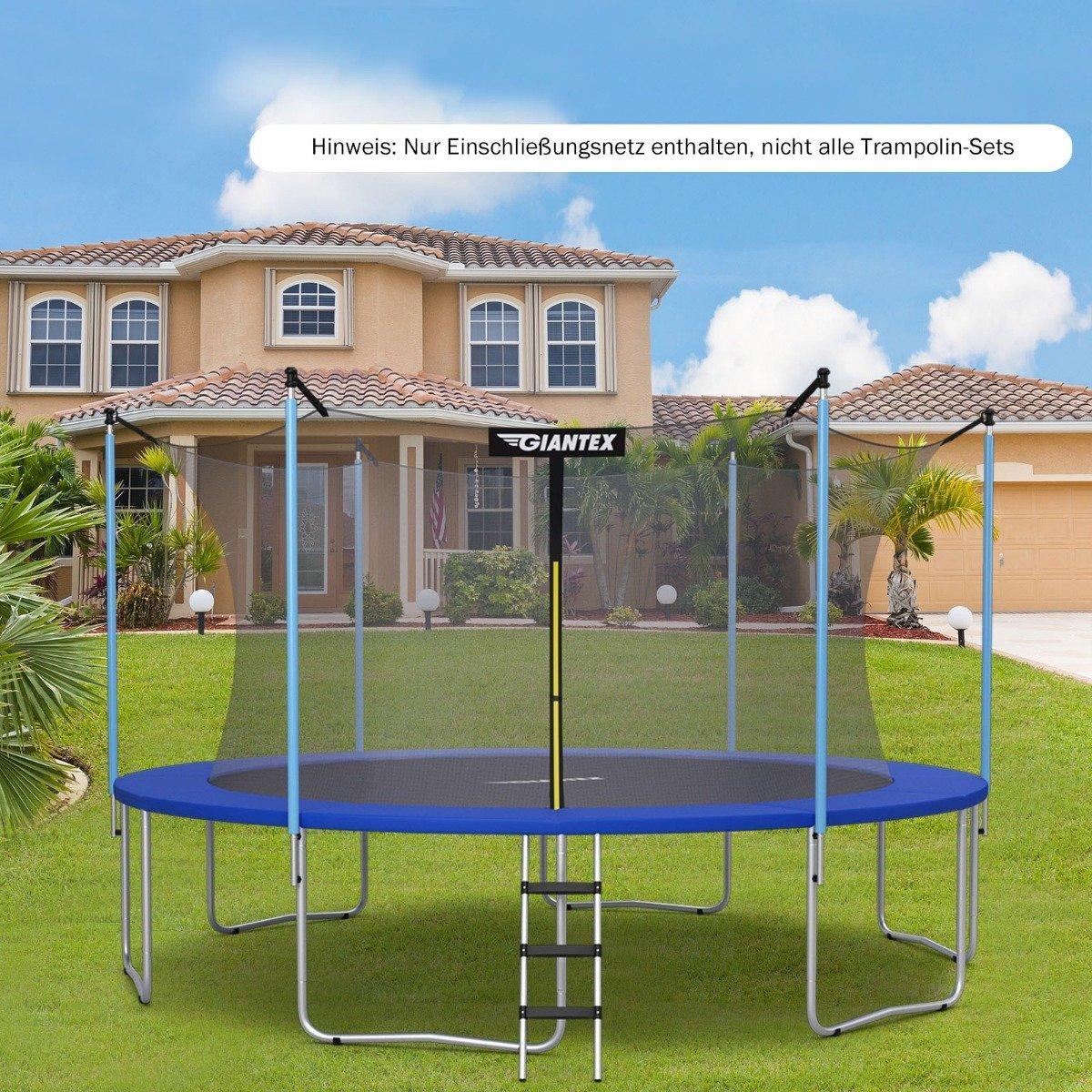 Northix  Rete di sicurezza per trampolino Ø366 cm per trampolini da giardino interna nera 