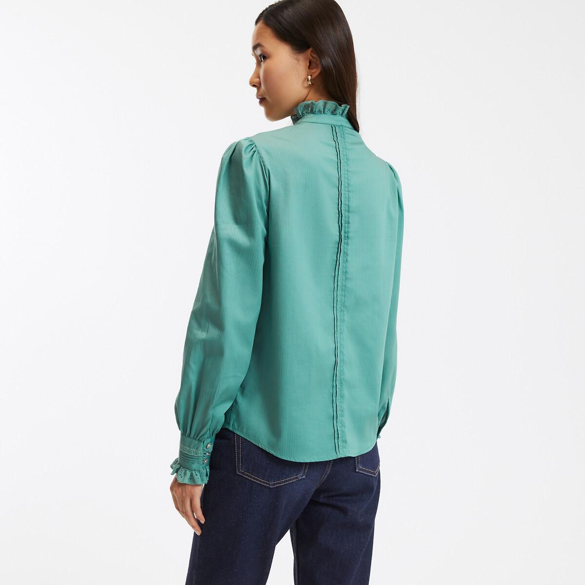 La Redoute Collections  Signature Bluse mit Rüschenkragen 