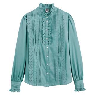 La Redoute Collections  Signature Bluse mit Rüschenkragen 