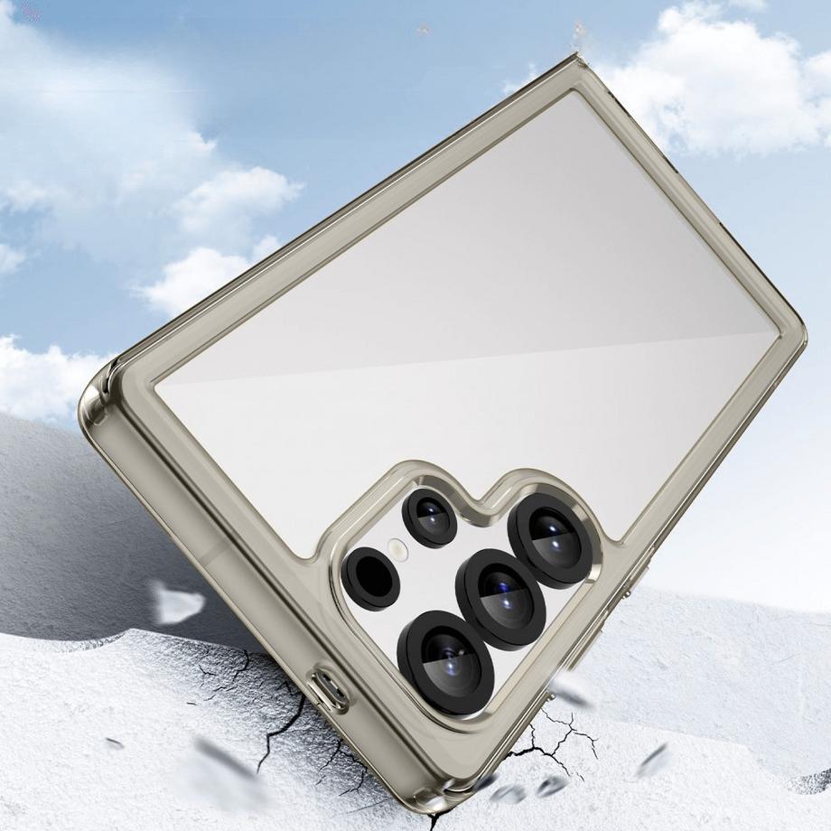 Cover-Discount  Galaxy S25 Ultra - Schützende Acryl-Handyhülle mit erhöhtem Rand 