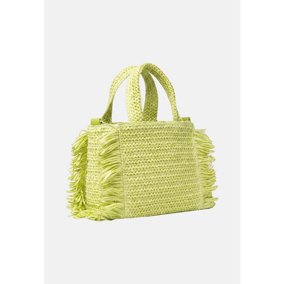 Marc Ellis Sac à main tissé avec franges et pompon  