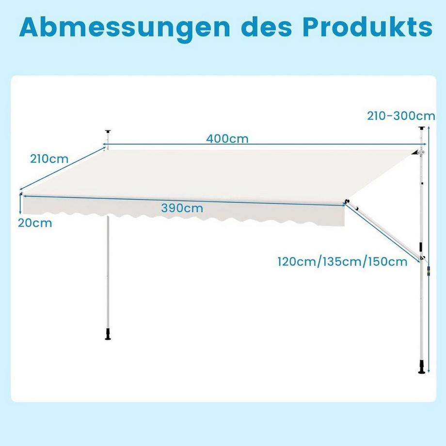 Northix Store rétractable avec manivelle  