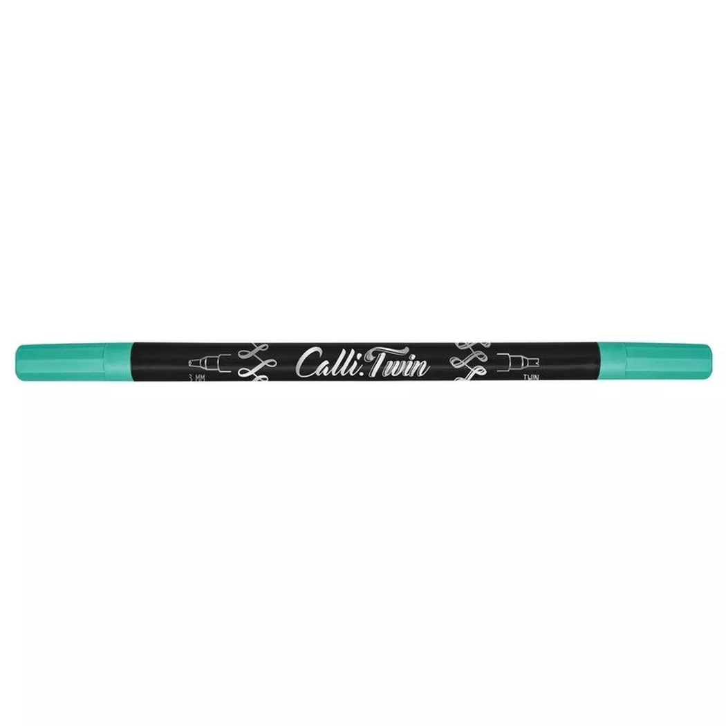 Online -  Callibrush Pen TWIN 3mm, Türkisblau