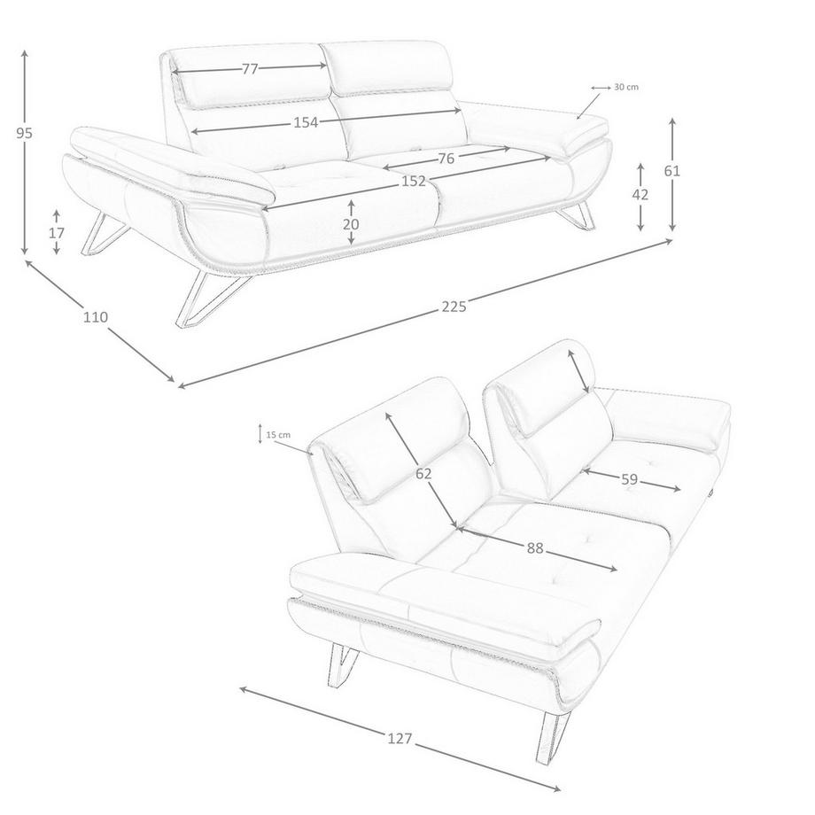 ANGEL CERDA Divano a 3 posti  