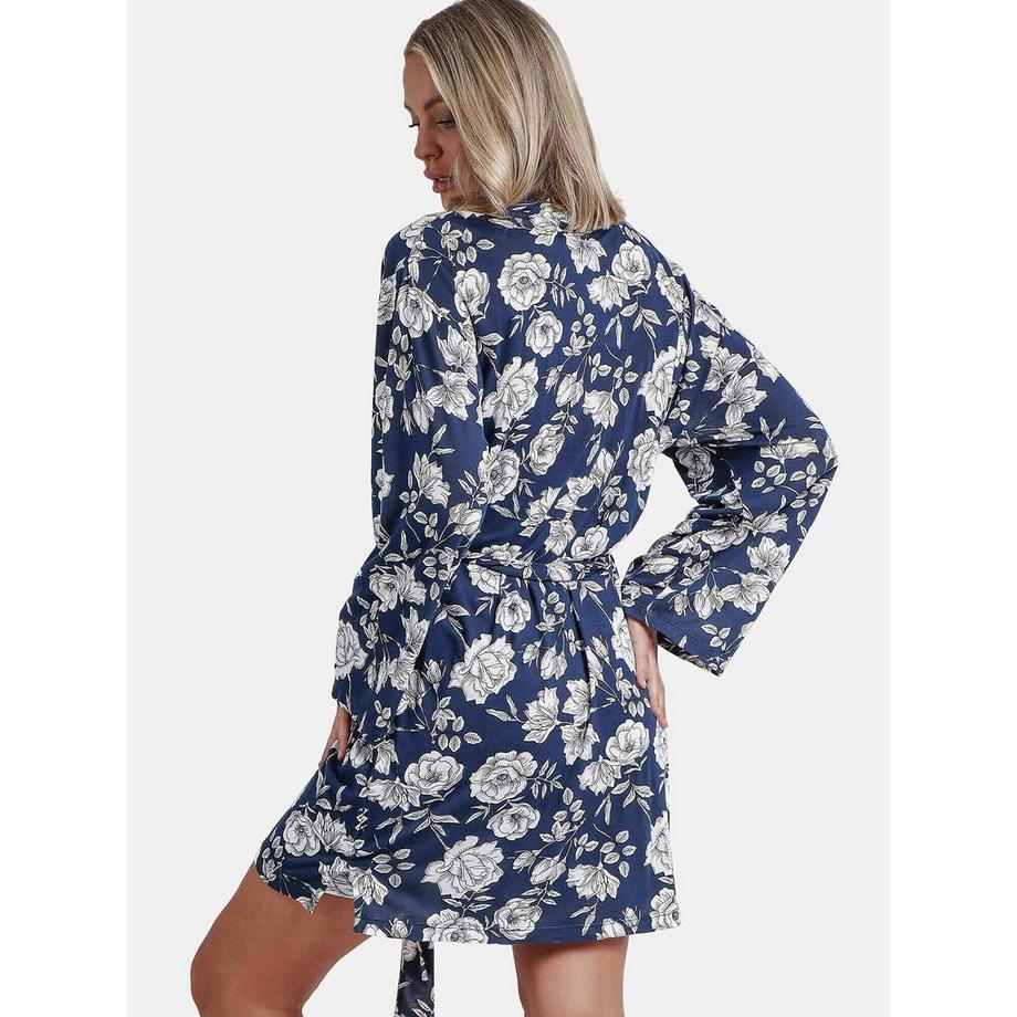 Admas Navy Flowers Déshabillé  