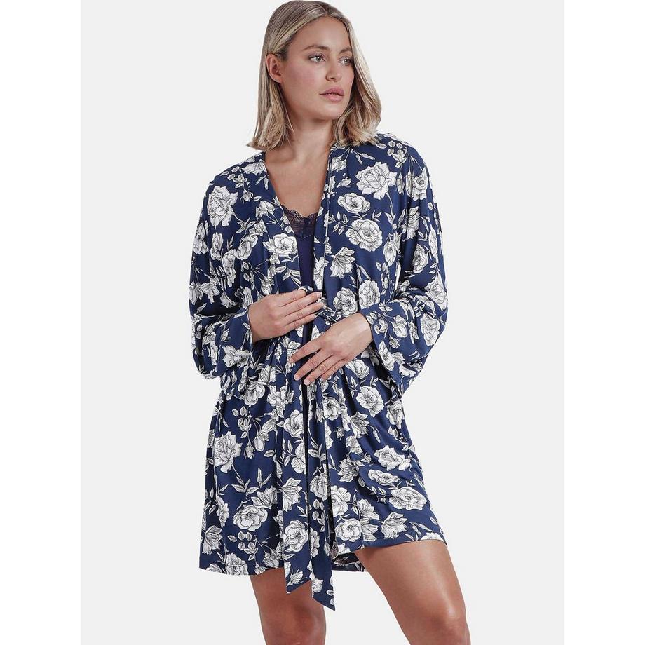Déshabillé Navy Flowers