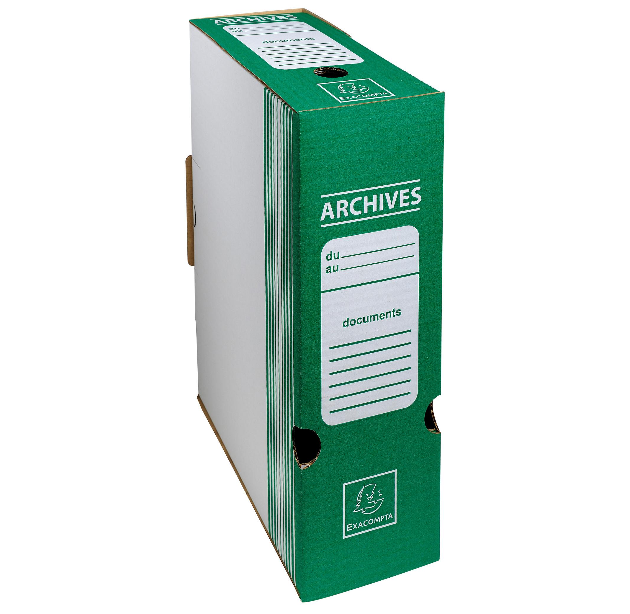 Exacompta Scatola archivio dorso 100mm cartone ondulato - 25x35cm - x 50  