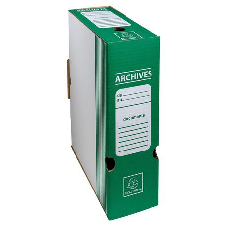 Exacompta Scatola archivio dorso 100mm cartone ondulato - 25x35cm - x 50  