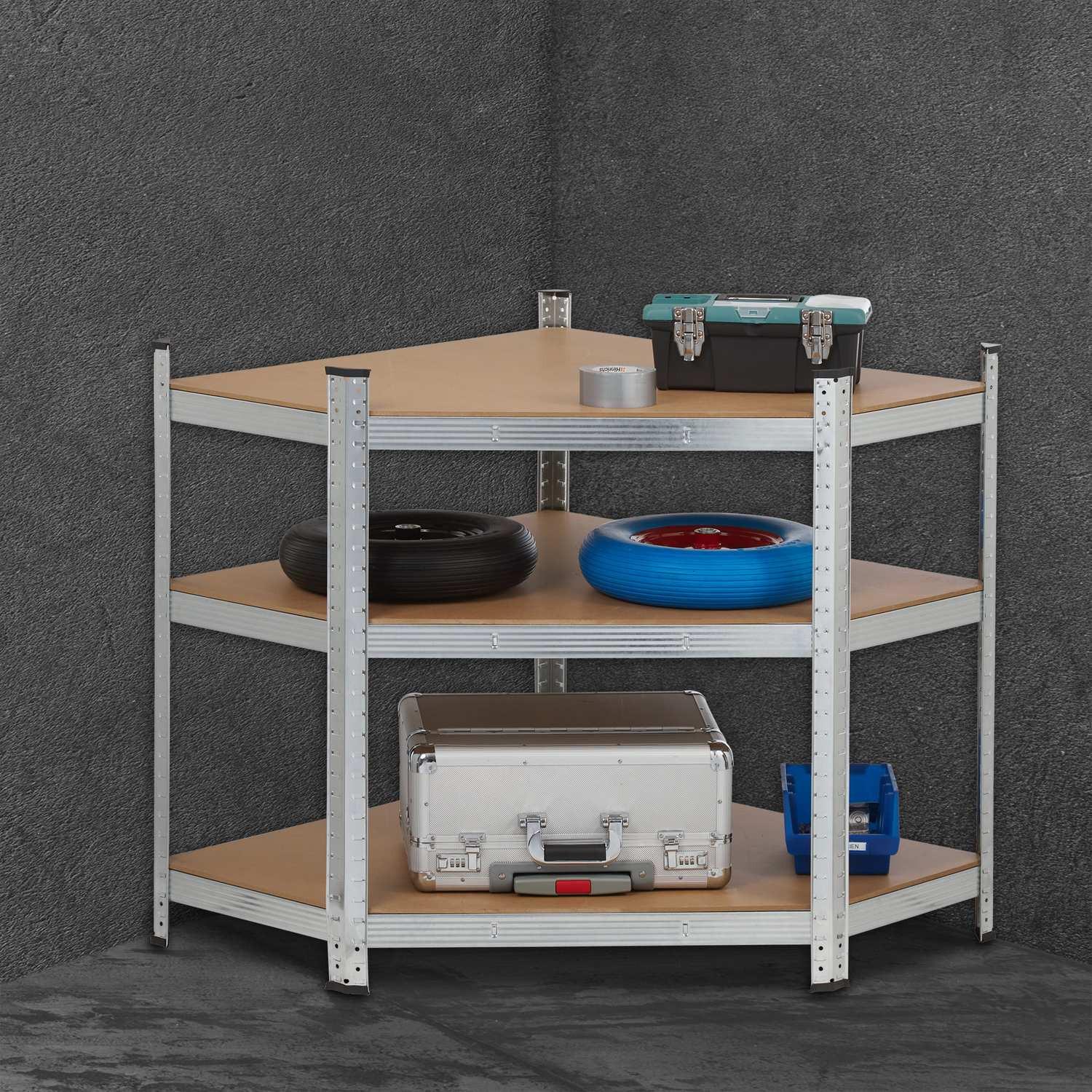 Northix Eckregal mit 5 Böden  