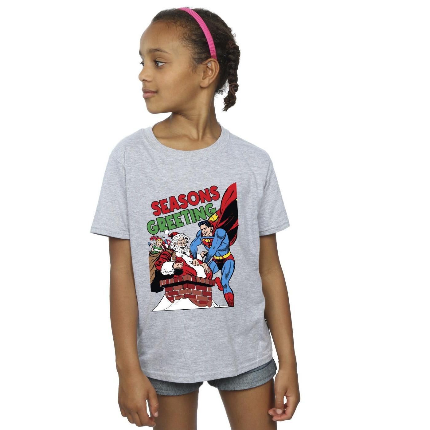 DC COMICS  Tshirt SUPERMAN SANTA COMIC 