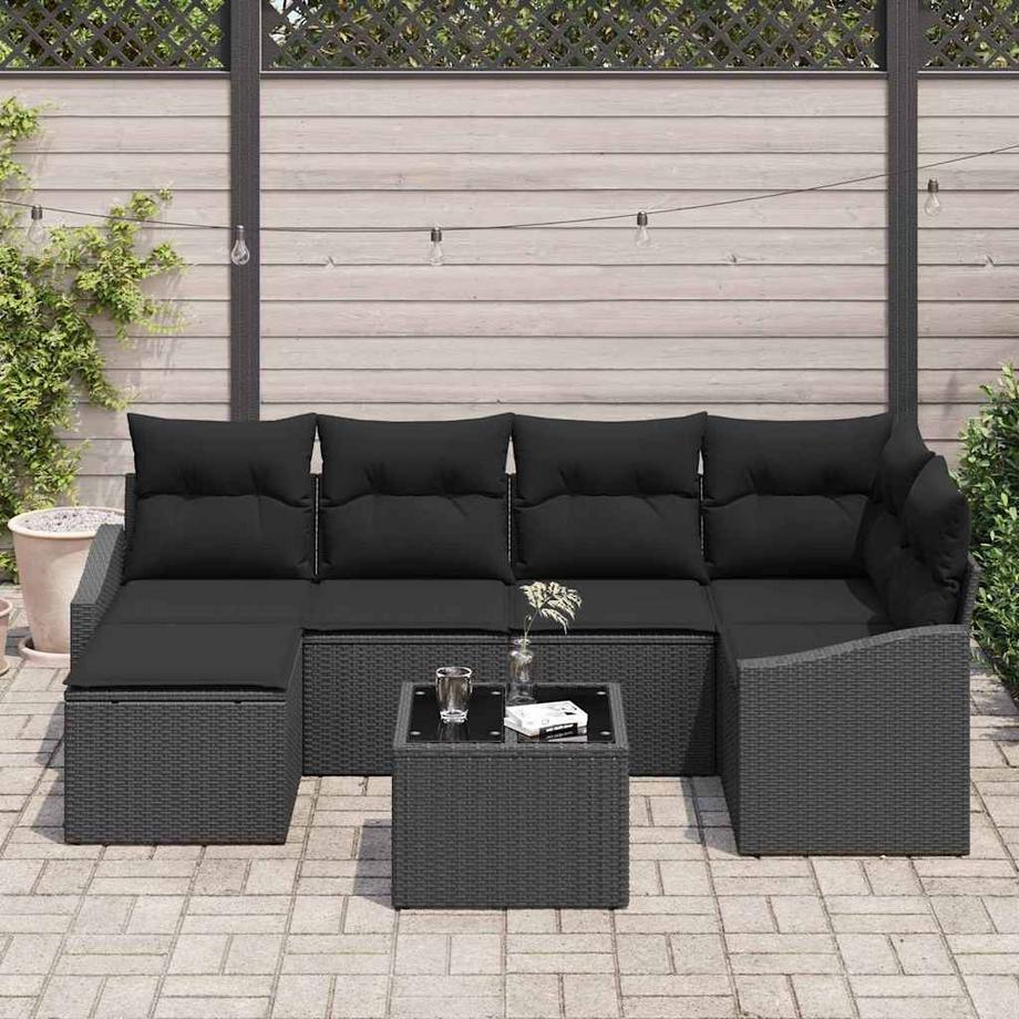VidaXL Set di Mobili da Esterno Polyrattan  