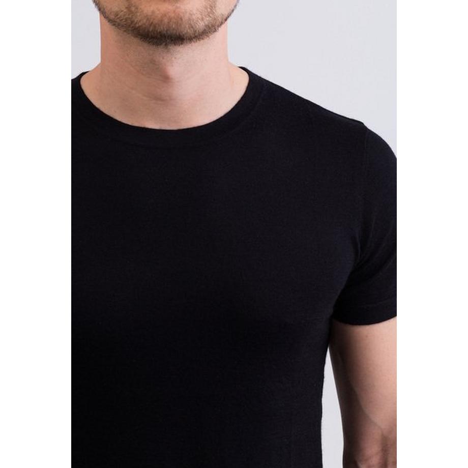 CASH-MERE.CH T-Shirt Girocollo Maniche Corte Cashmere  