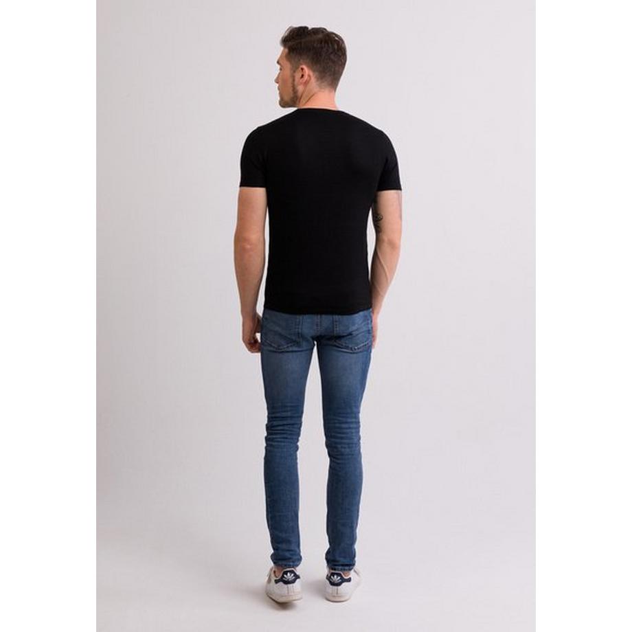 CASH-MERE.CH T-Shirt Girocollo Maniche Corte Cashmere  