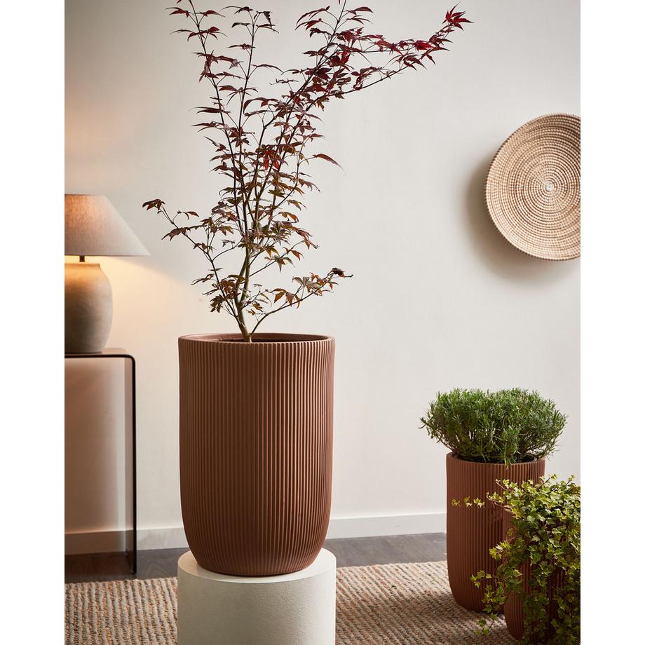 Beliani Vaso per piante en Fibra d'argilla Industriale EANTIO  