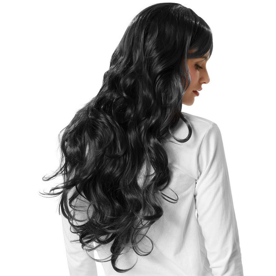 Tectake  Parrucca capelli lunghi ricci 