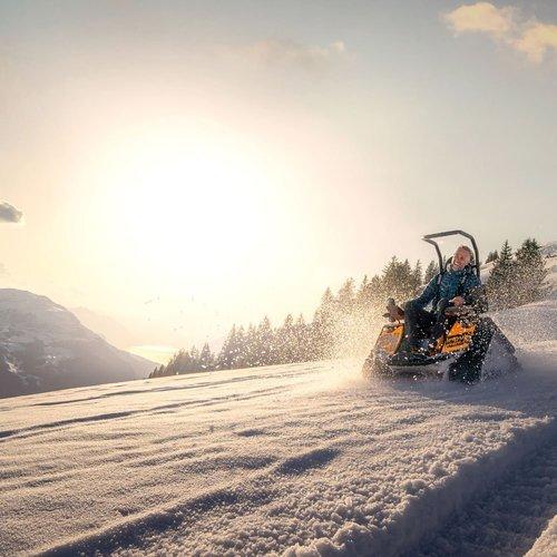 Geschenkidee  Excursion en Ziesel sur la neige à Hoch-Ybrig (pour 1 personne) 