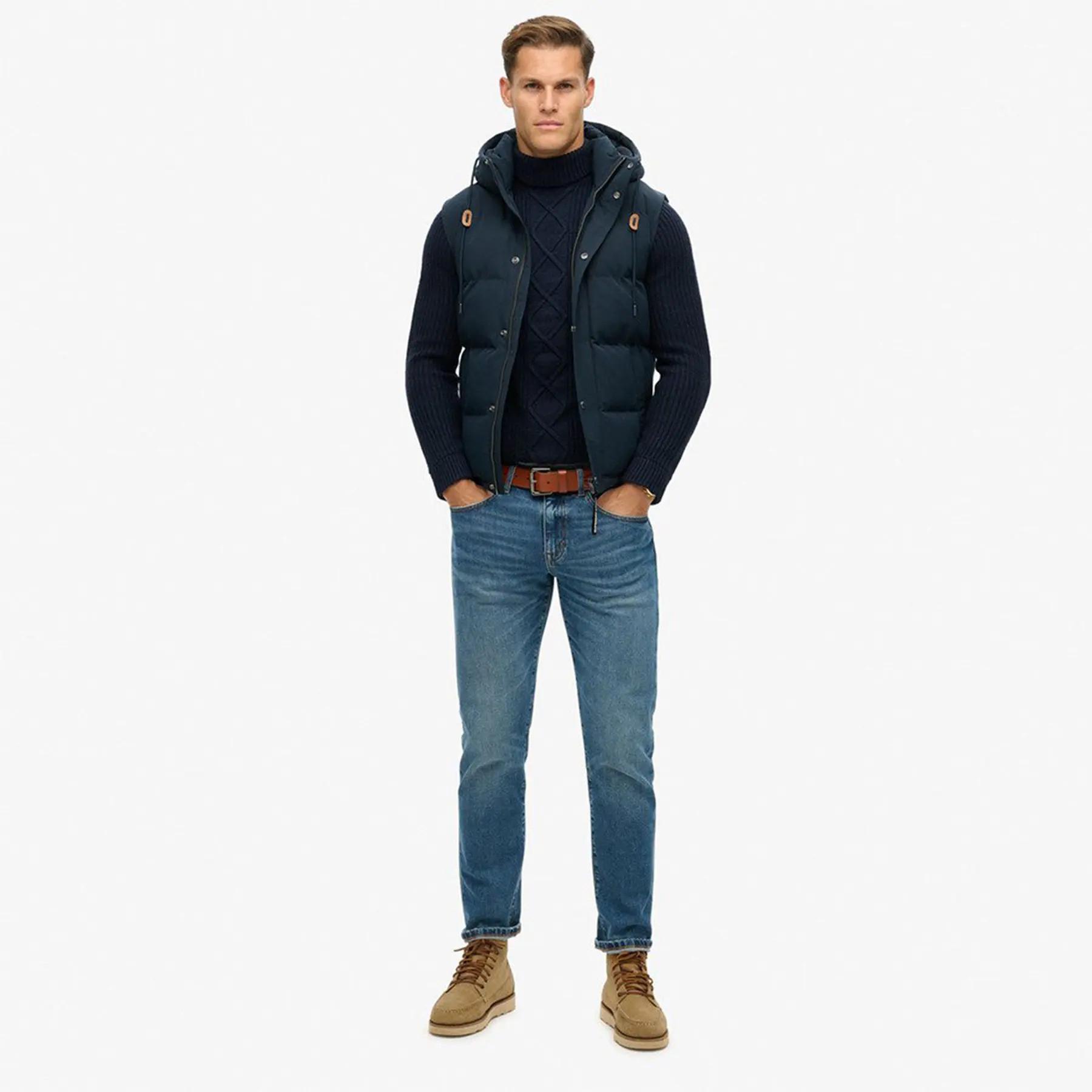 Superdry Everest Gilet Imbottito con Cappuccio  
