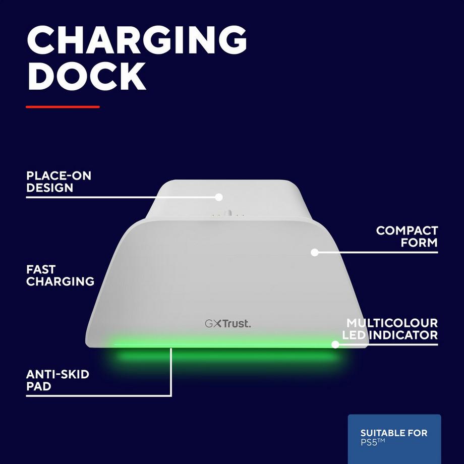 Trust  Schnellladestation für PS5-Controller 