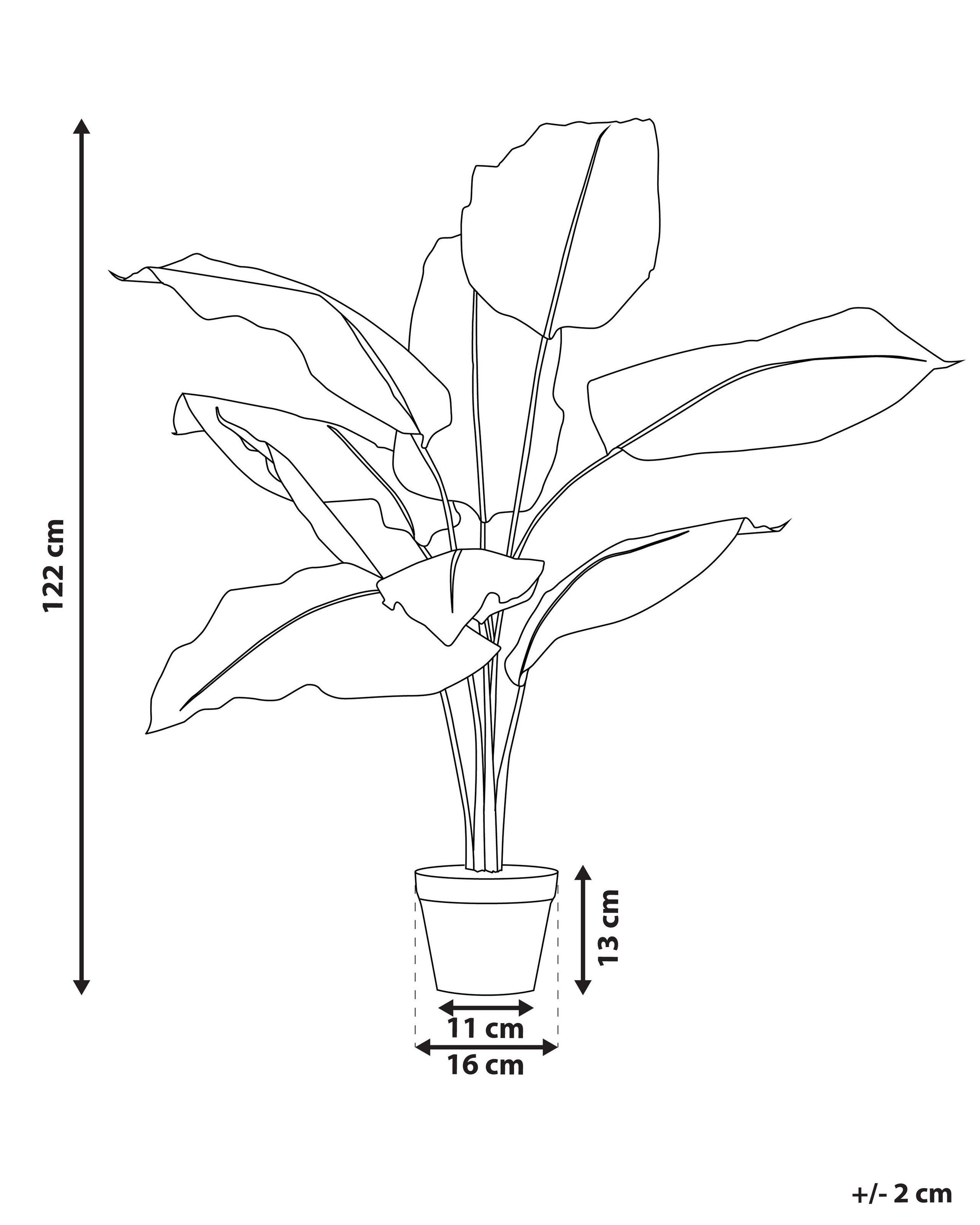 Beliani Pianta artificiale en Materiale sintetico DIEFFENBACHIA  