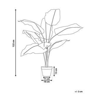 Beliani Plante artificielle en Matière synthétique DIEFFENBACHIA  