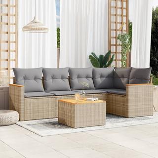 VidaXL set divano da giardino Polirattan  