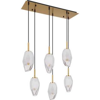 mutoni light Suspension Barcley métal laiton 6xE14  