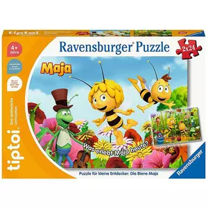 Ravensburger tiptoi Puzzle 00141 Puzzle für kleine Entdecker: Die Biene Maja, Kinderpuzzle ab 4 Jahren, für 1 Spieler