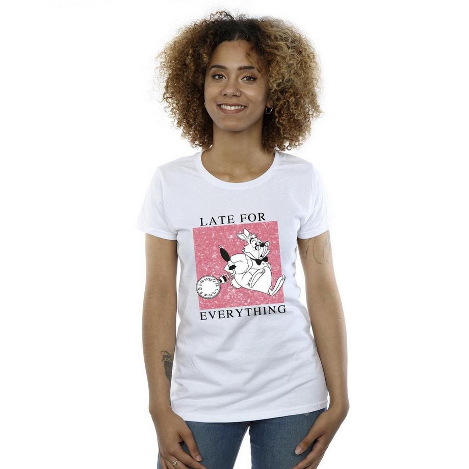 Disney Alice nel Paese delle Meraviglie Coniglio Bianco T-Shirt Stampata  