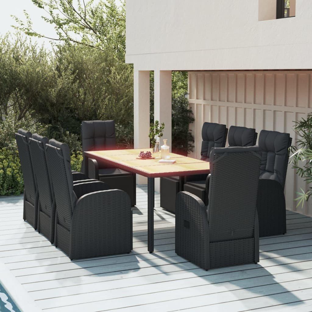 VidaXL set da pranzo da giardino Polirattan  