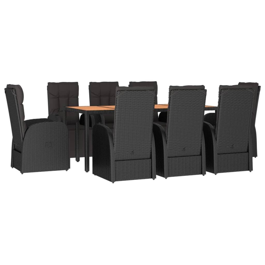 VidaXL set da pranzo da giardino Polirattan  