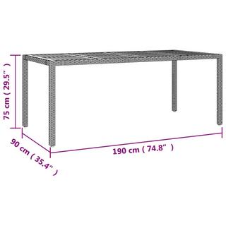 VidaXL Garten essgruppe poly-rattan  