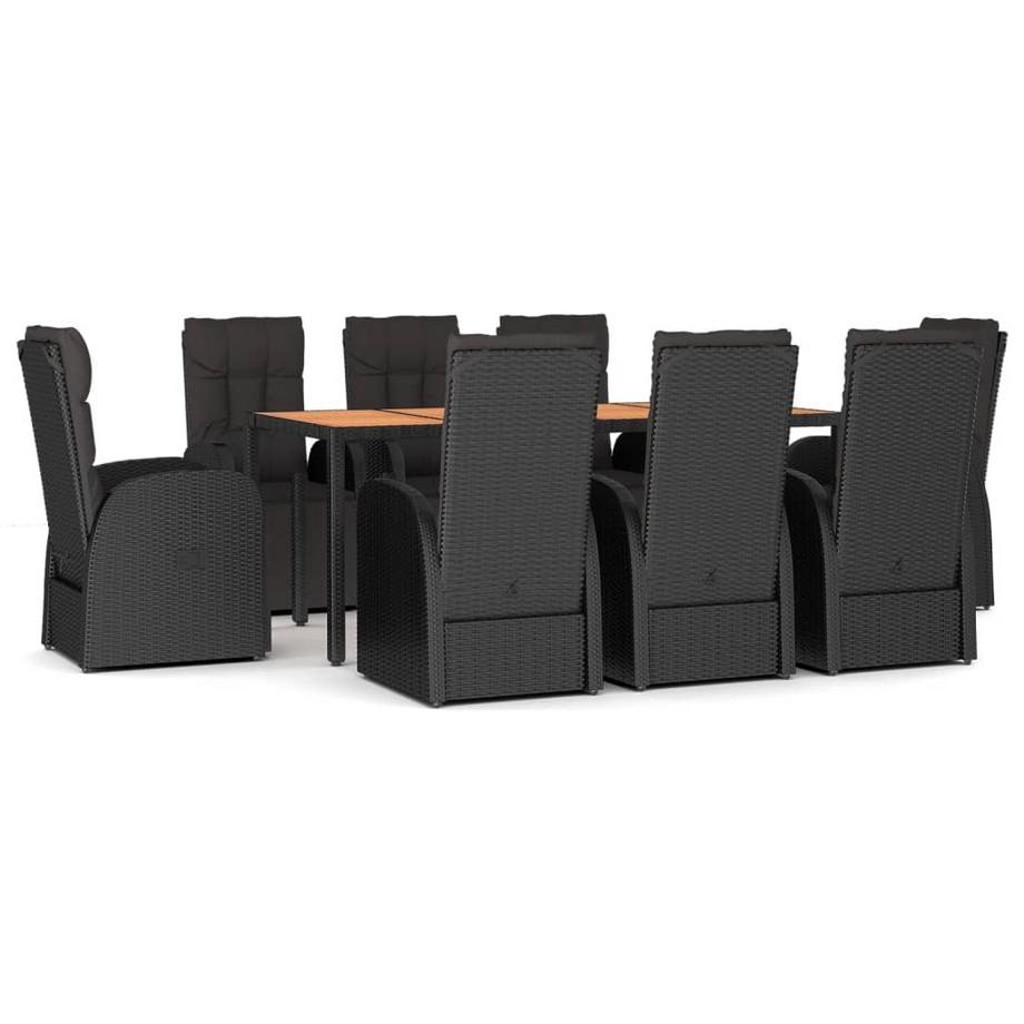 set da pranzo da giardino Polirattan