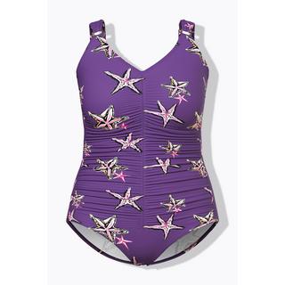 Ulla Popken Maillot de bain étoiles de mer bonnets souples décolleté en V  