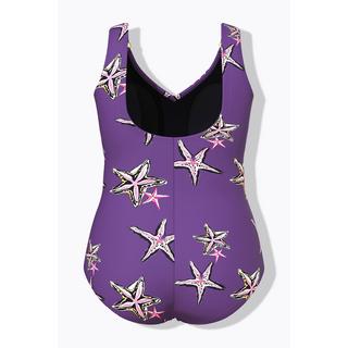 Ulla Popken Maillot de bain étoiles de mer bonnets souples décolleté en V  