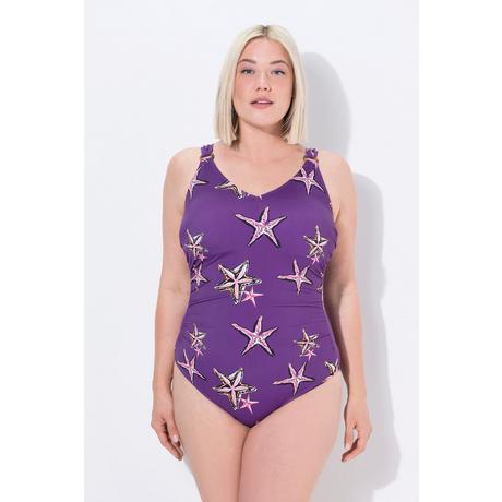 Ulla Popken Maillot de bain étoiles de mer bonnets souples décolleté en V  