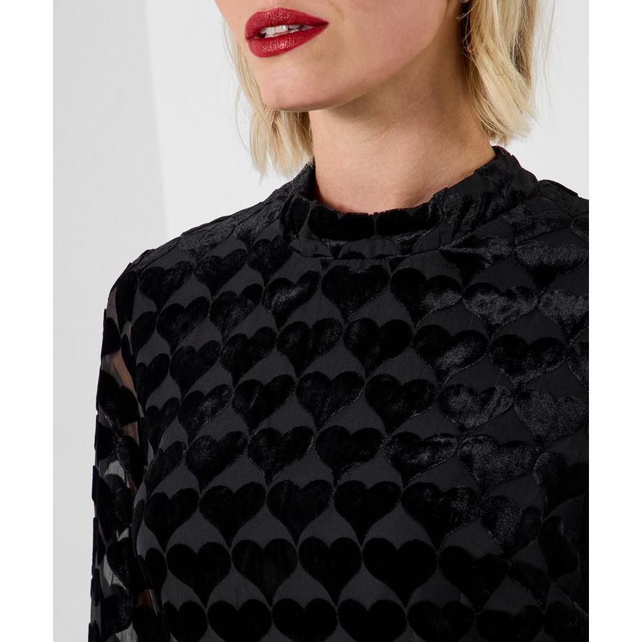 Joe Browns Devore Samt Herzmuster Kleid  