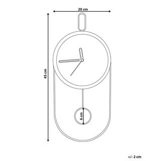 Beliani Horloge murale en MDF Rétro SIERRE  