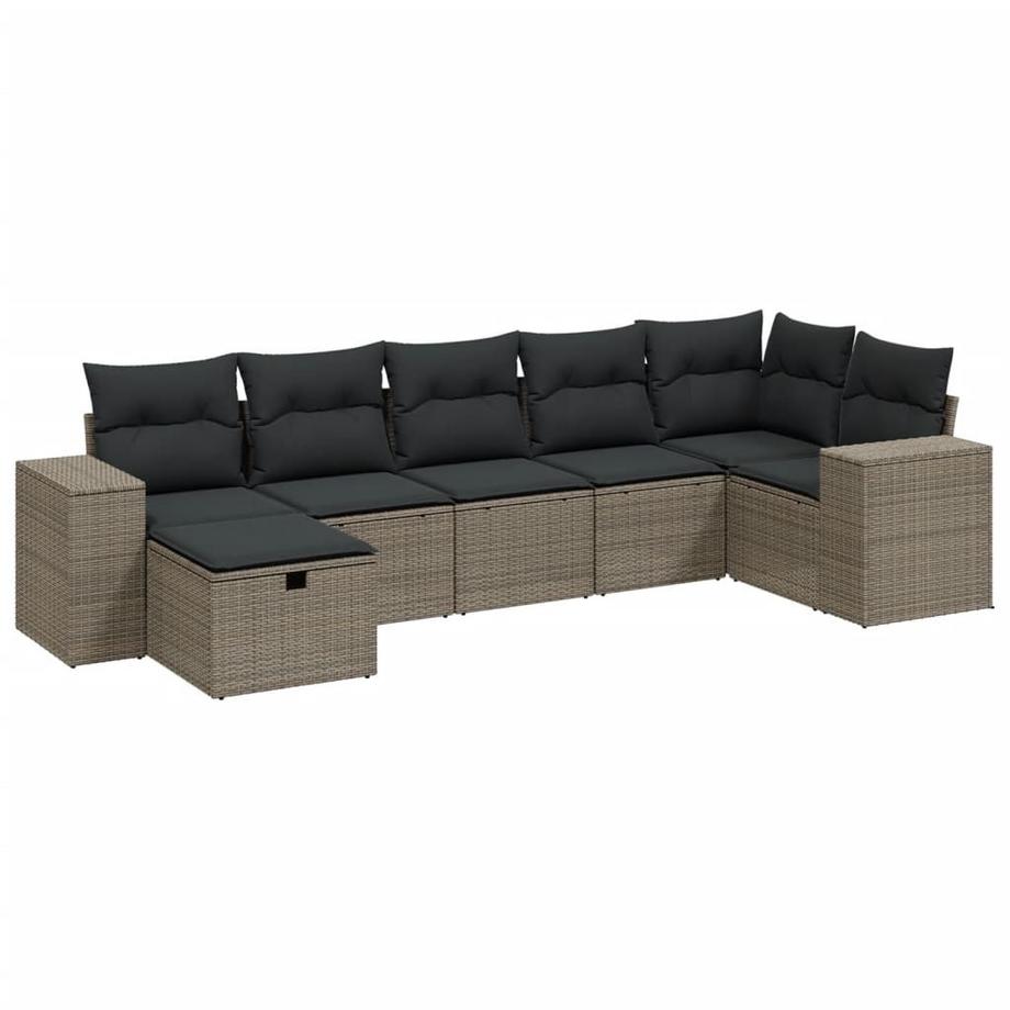 set divano da giardino Polirattan